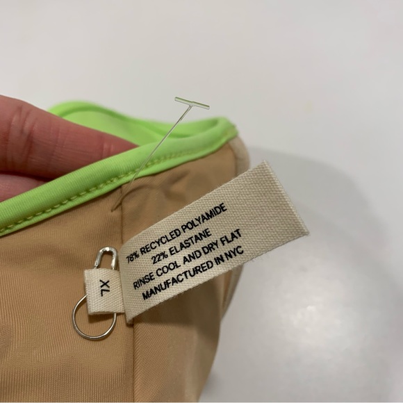 Nu Swim Pluto swim top in melon green size XL - Picture 4 of 6